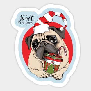 Sweet Pug Sticker